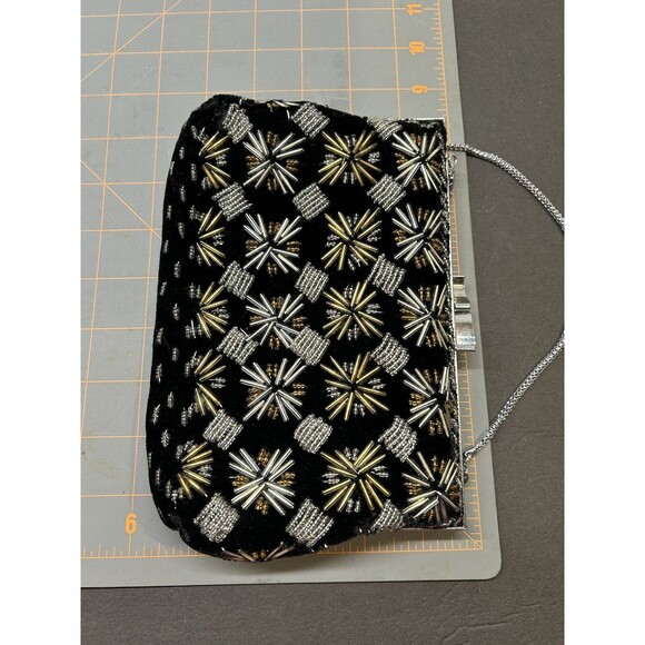 Vintage Black and Gold and silver Walborg Purse - Picture 9 of 10